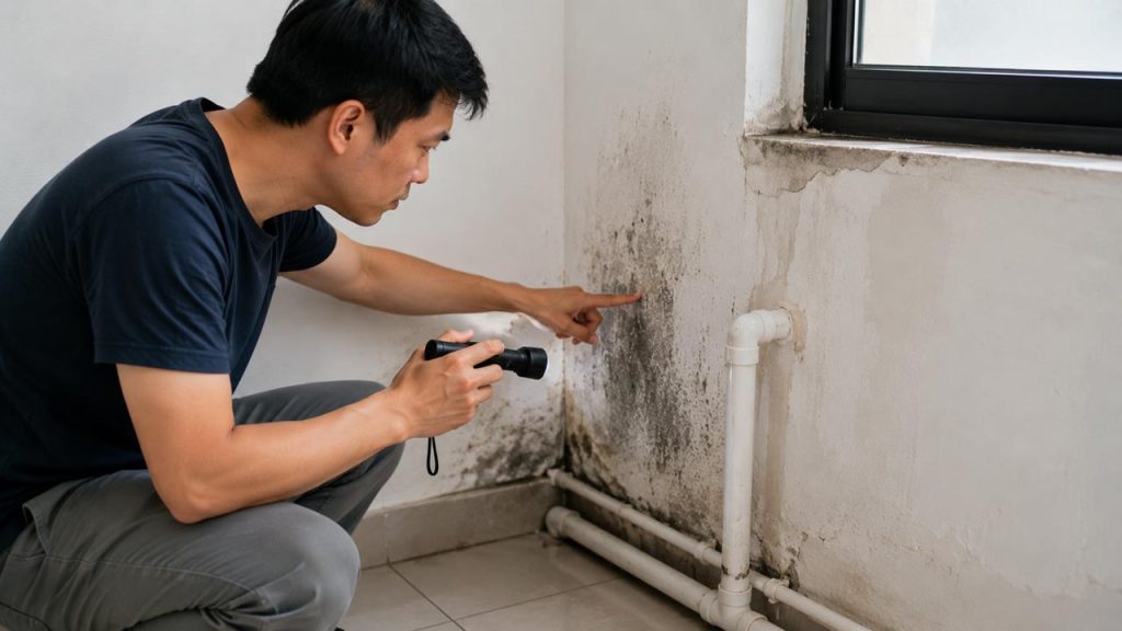 Kiểm tra và xử lý nguồn gây ẩm trên tường