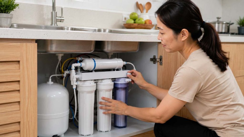 Lắp máy lọc nước phù hợp giúp loại bỏ clo dư