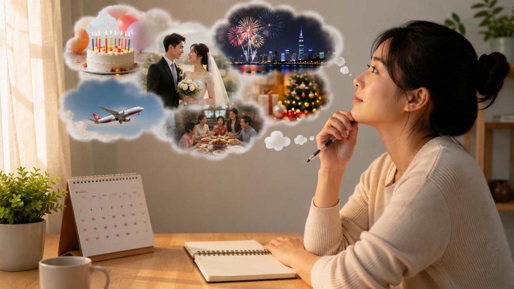 Liên kết ngày quan trọng với sự kiện quen thuộc