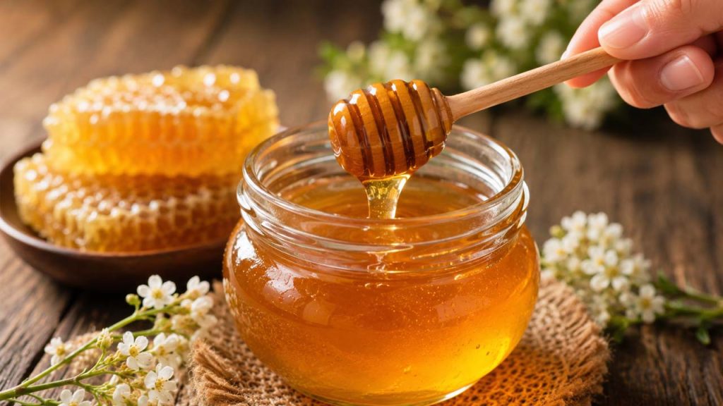 Mật ong giúp làm dịu cảm giác cay trong miệng