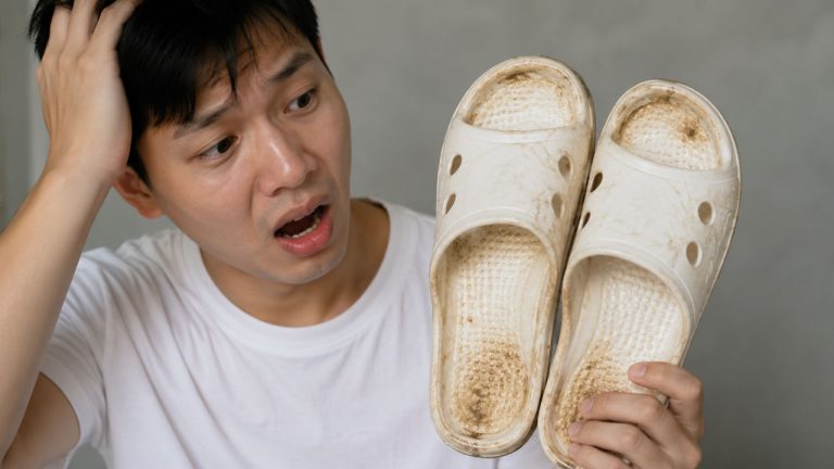 Mẹo làm sạch dép trắng bị ố hiệu quả tại nhà