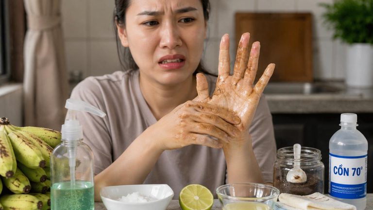 Mẹo làm sạch nhựa chuối dính trên tay nhanh và hiệu quả