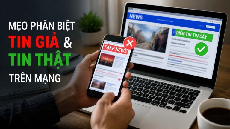 Mẹo phân biệt tin giả và tin thật trên mạng