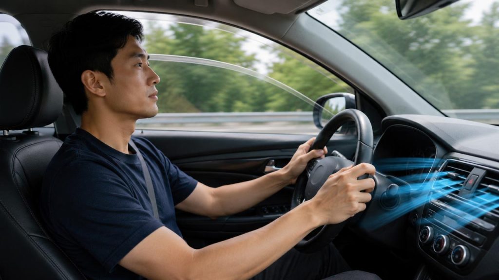 Mở cửa sổ hoặc bật điều hòa vừa phải