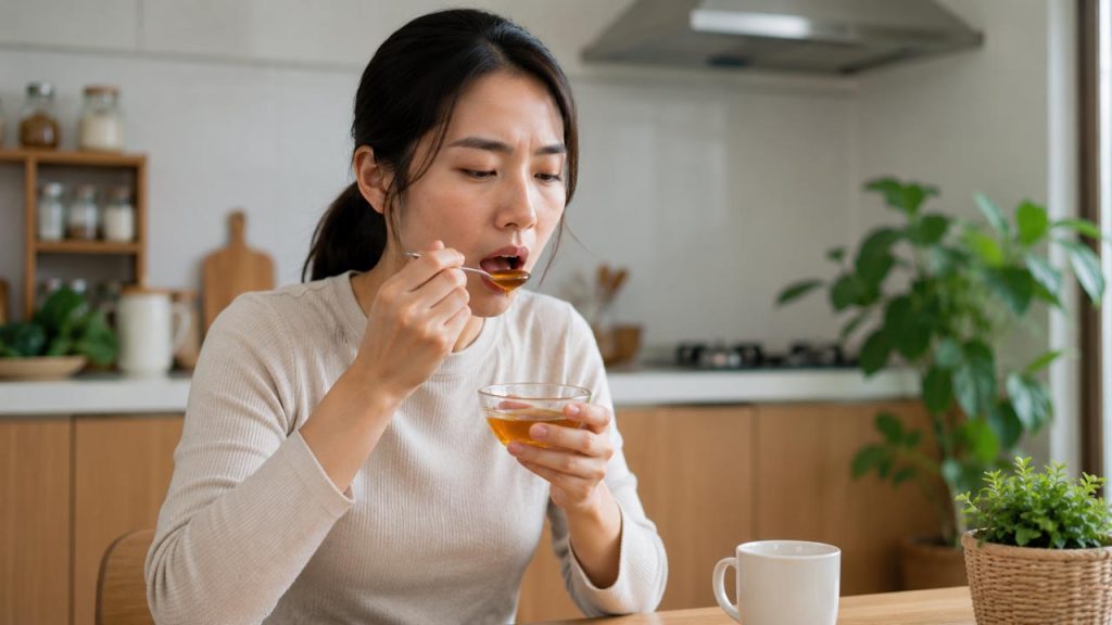 Nuốt một thìa mật ong hỗ trợ giảm nấc cụt