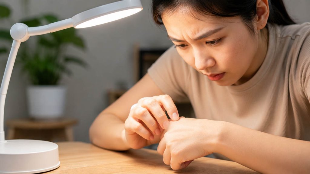 Quan sát dưới ánh sáng tốt trước khi lấy dằm