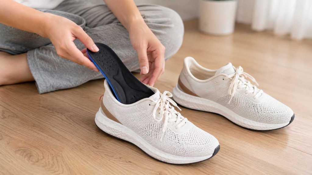 Sử dụng miếng lót giày hỗ trợ