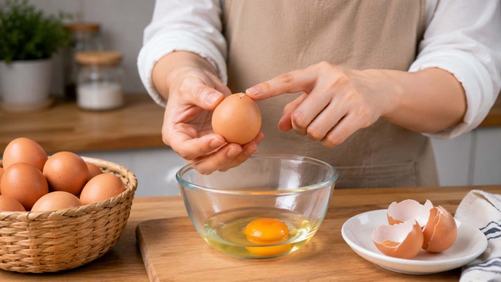 Sử dụng trứng còn tươi