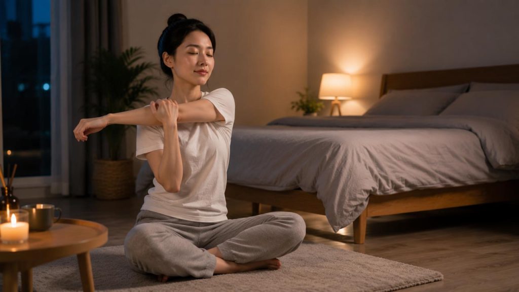 Thư giãn cơ thể trước khi lên giường giúp dễ ngủ và ngủ sâu hơn