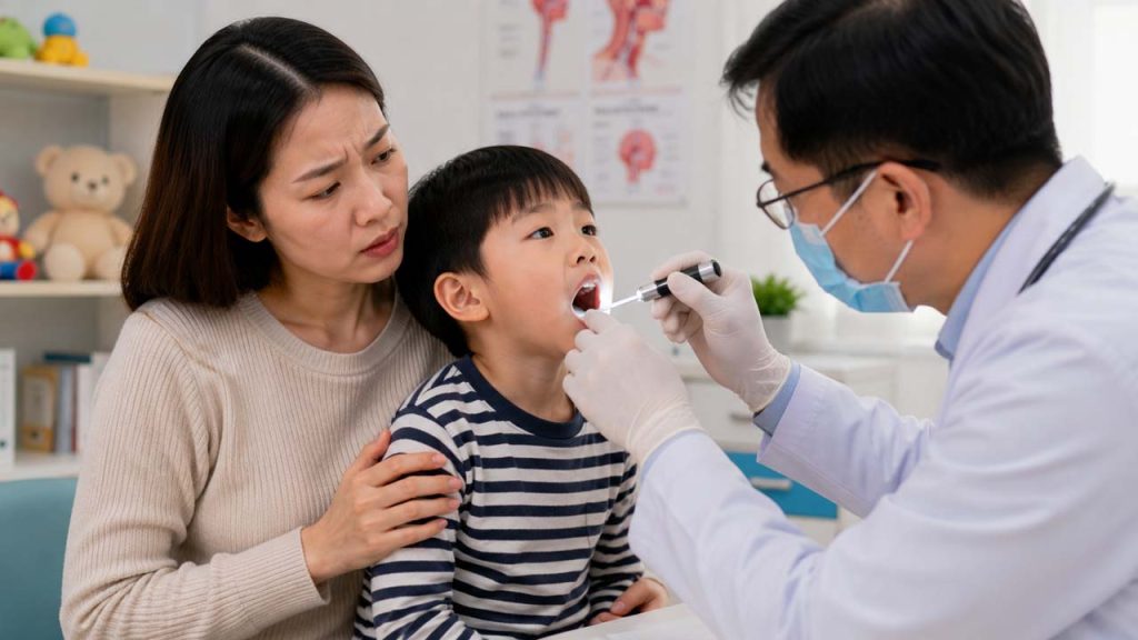 Đưa trẻ đi khám khi nghi mắc xương cá