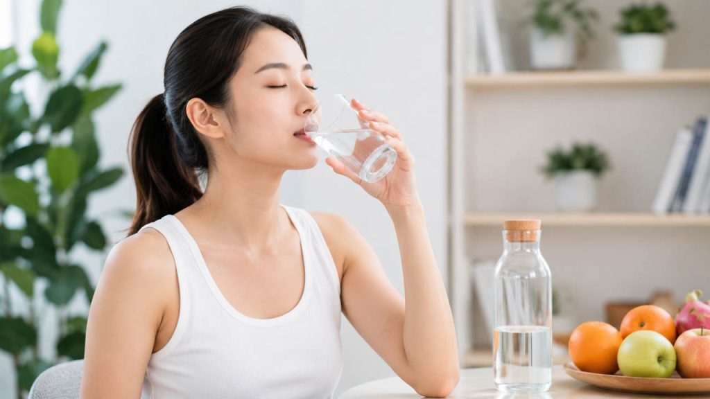 Uống đủ nước mỗi ngày