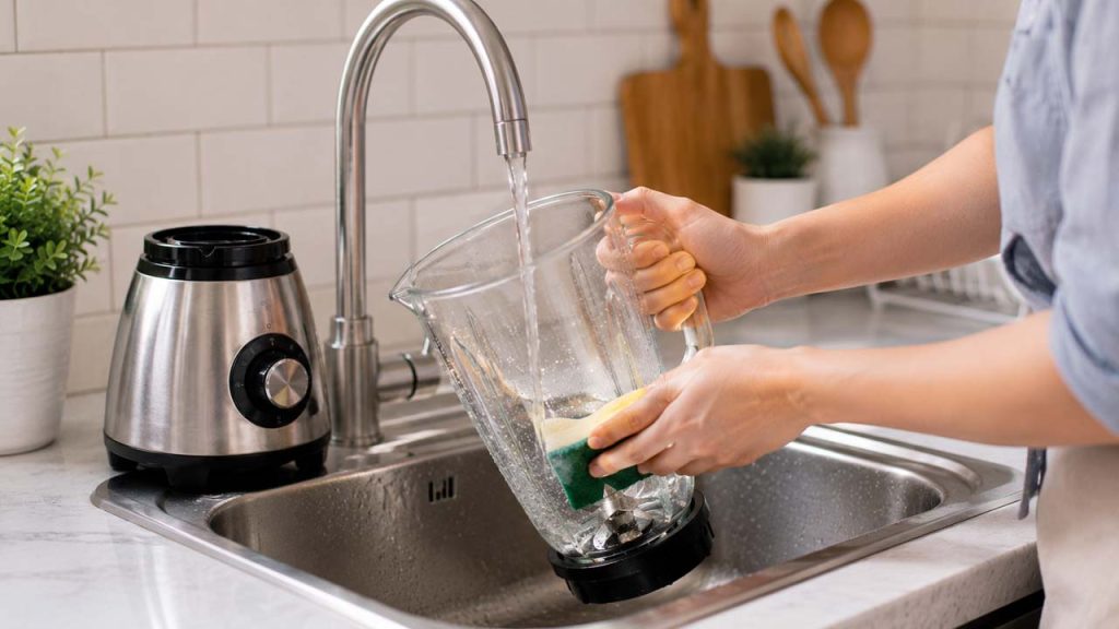 Vệ sinh máy xay sinh tố ngay sau mỗi lần sử dụng