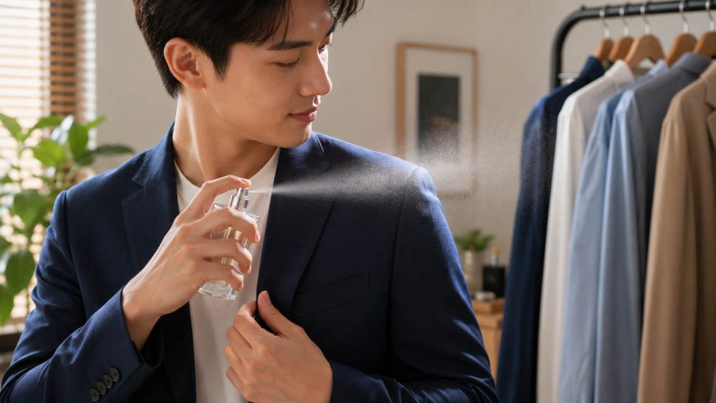 Xịt nước hoa lên quần áo đúng cách