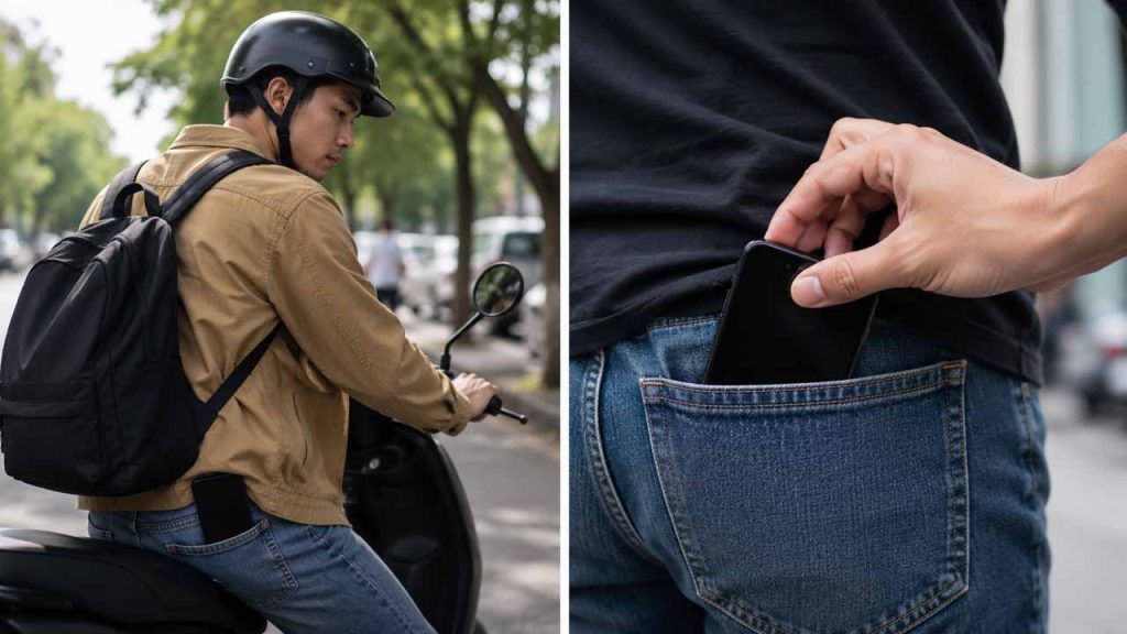Cẩn thận khi để điện thoại trong túi quần