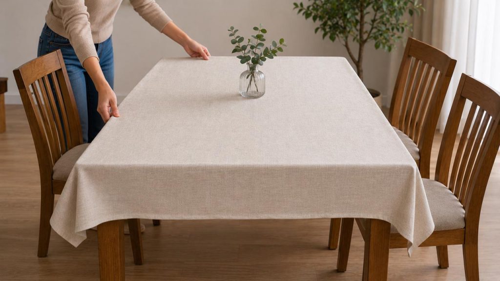 Chọn khăn trải bàn có kích thước phù hợp với bàn