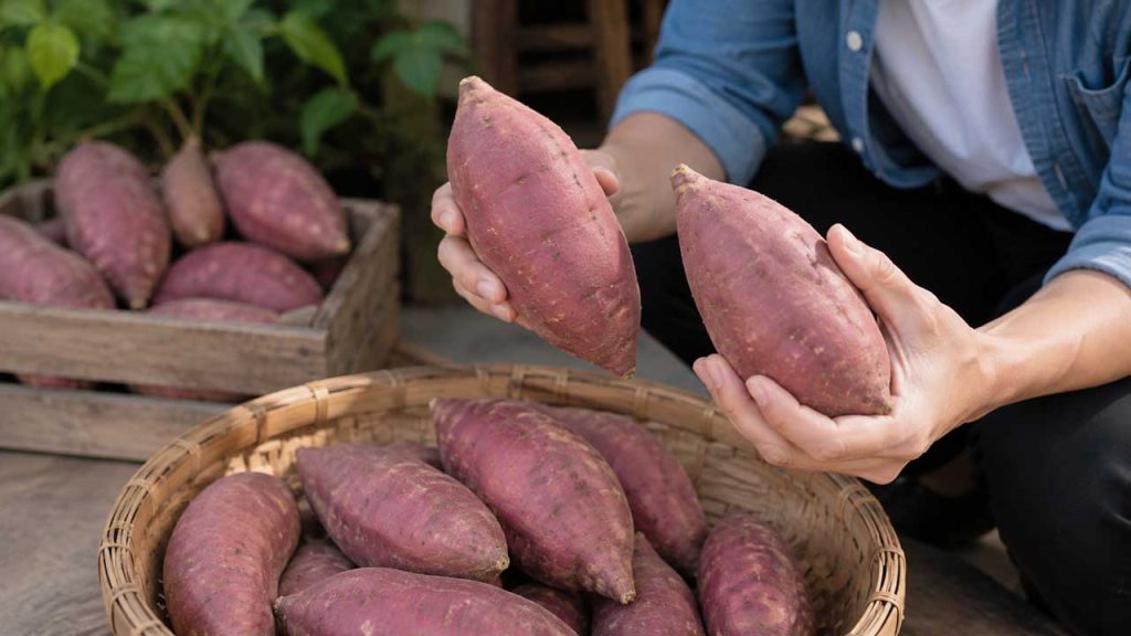 Chọn khoai lang khỏe mạnh ngay từ đầu