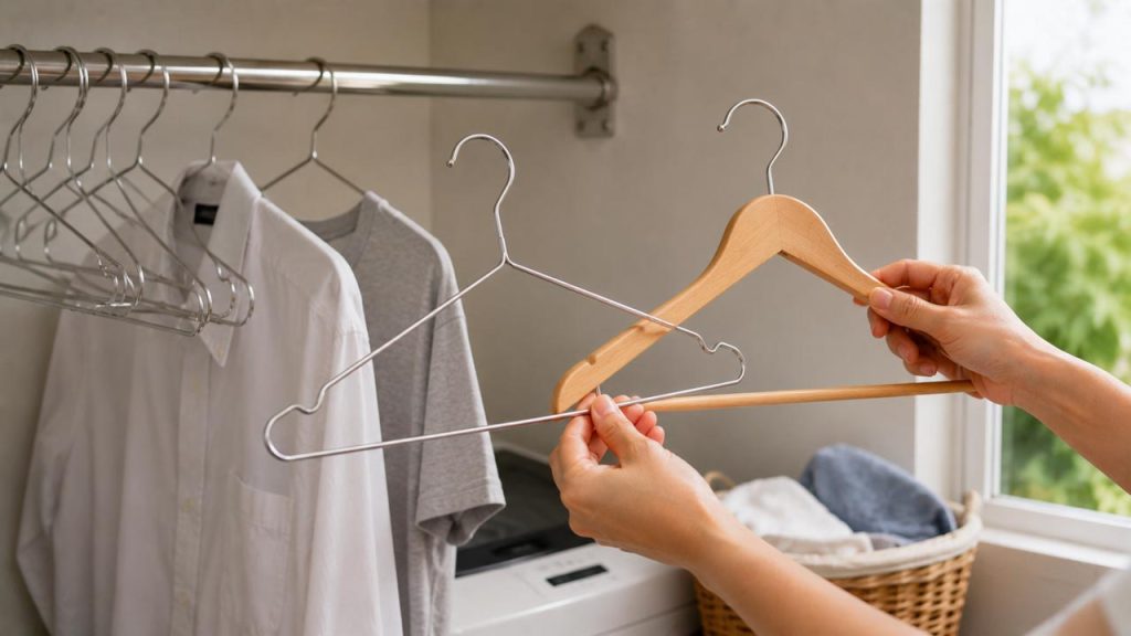 Chọn loại móc quần áo phù hợp với khu vực sử dụng
