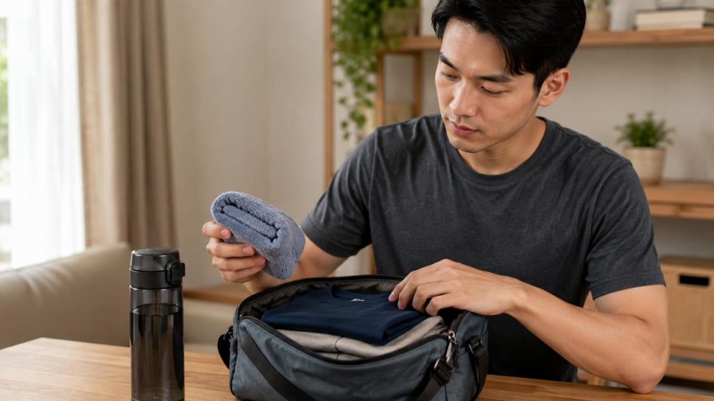 Chuẩn bị khăn nhỏ và quần áo dự phòng khi thường xuyên đổ mồ hôi
