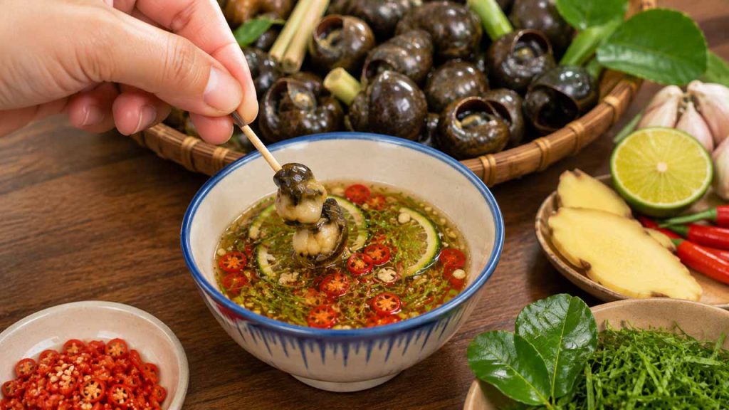 Chuẩn bị nước chấm thơm ngon ăn kèm ốc luộc
