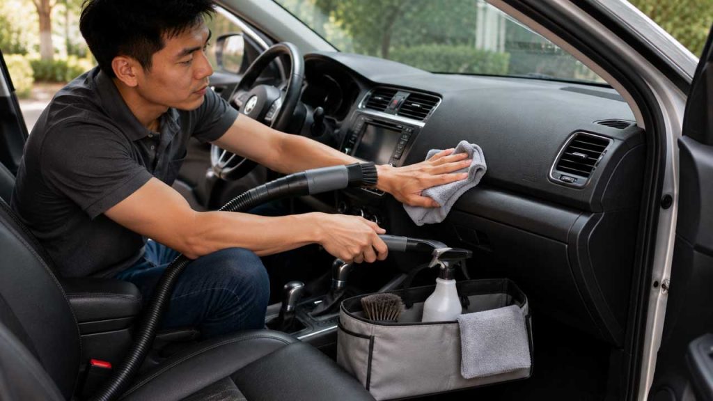 Duy trì thói quen vệ sinh nhanh nội thất ô tô mỗi ngày