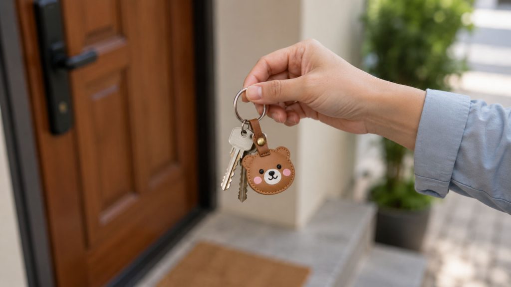 Gắn chìa khóa với vật dễ nhận biết
