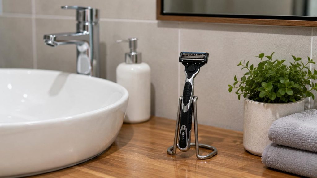 Giữ khu vực bảo quản dao cạo râu luôn sạch sẽ và khô ráo