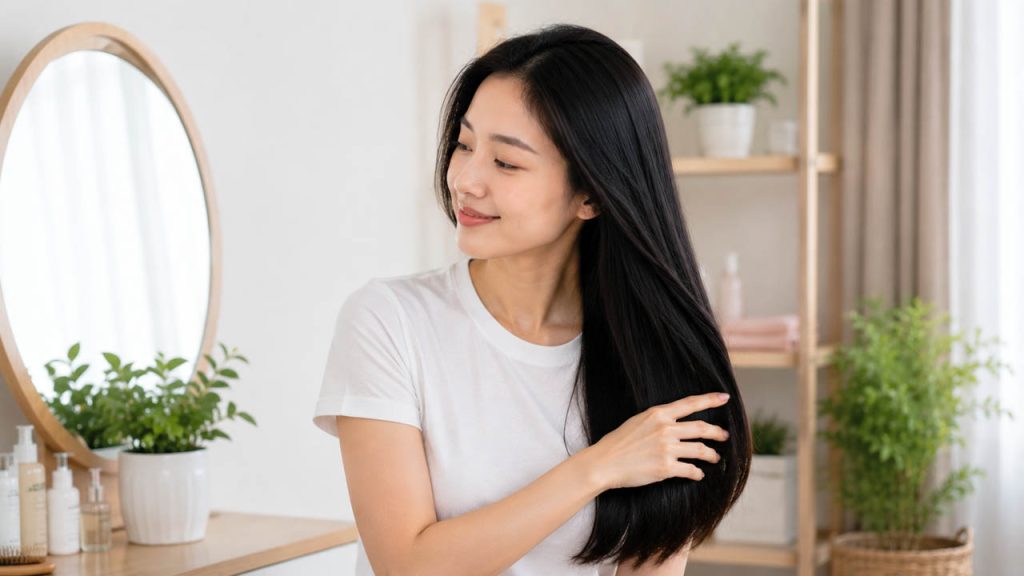 Giữ tóc sạch để hạn chế mùi thức ăn bám lâu