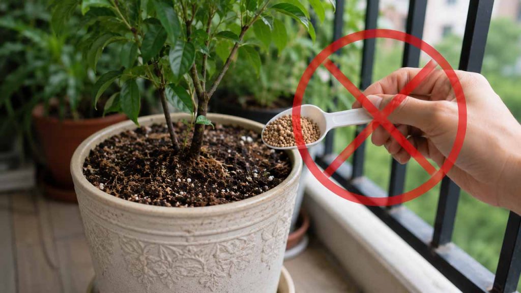 Hạn chế bón phân ngay trước khi đi xa