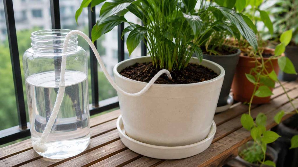 Làm hệ thống tưới cây bằng dây thấm nước