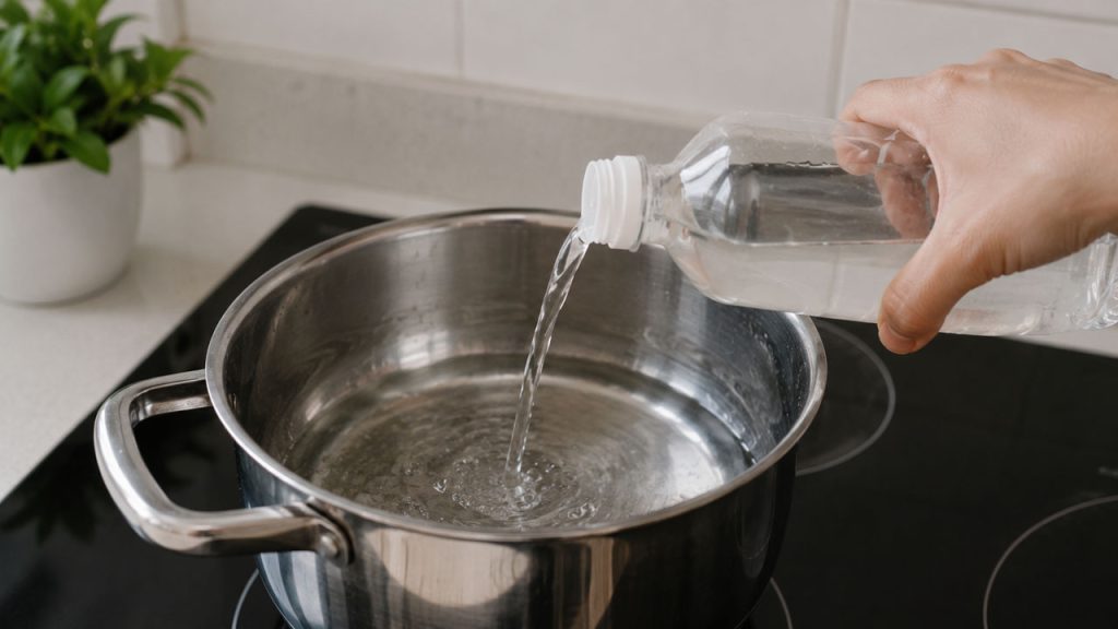 Khử mùi tanh cá trên nồi chảo bằng giấm trắng