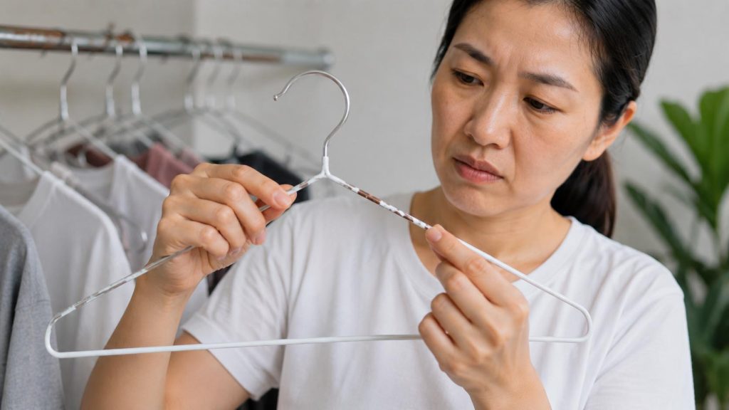 Kiểm tra lớp sơn bảo vệ trên móc quần áo kim loại