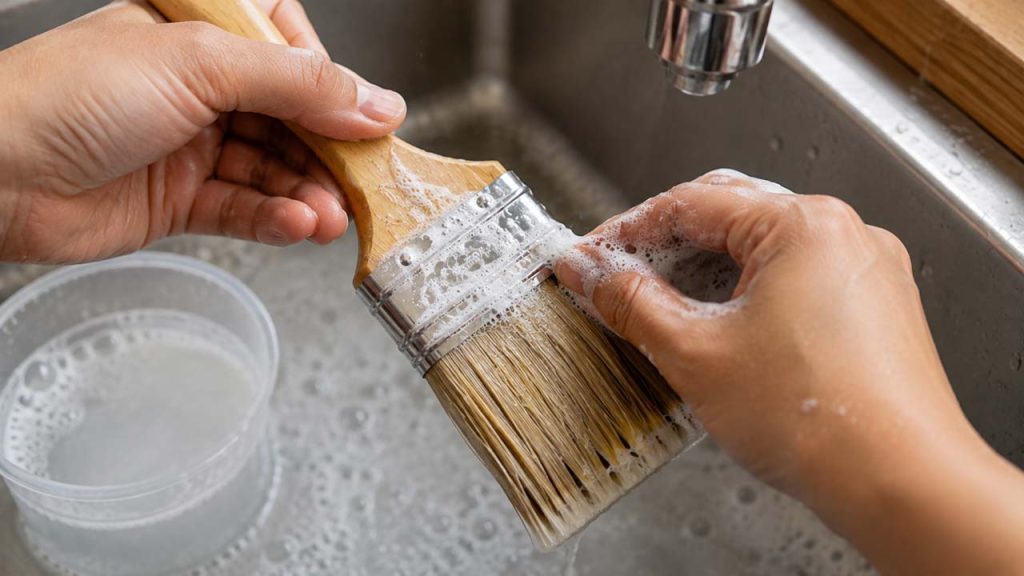 Làm sạch phần chân lông cọ sát vòng kim loại