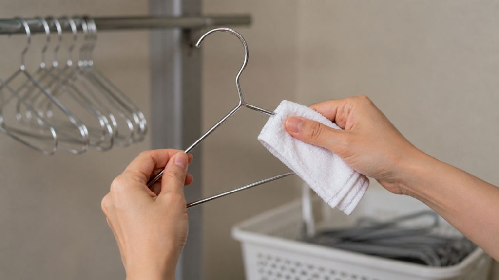 Lau vệ sinh móc quần áo kim loại định kỳ