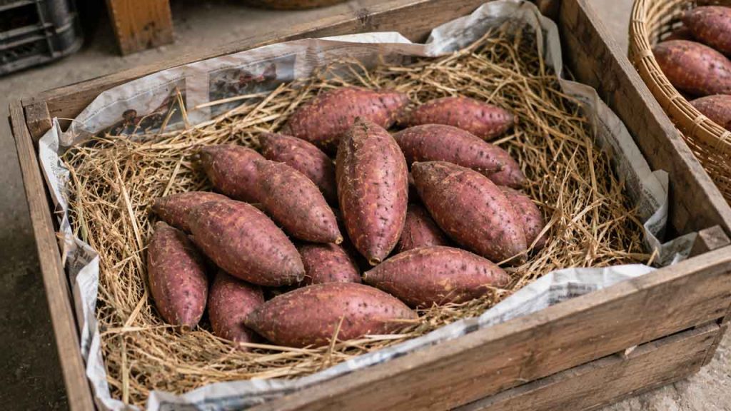 Có thể lót giấy báo hoặc rơm khô