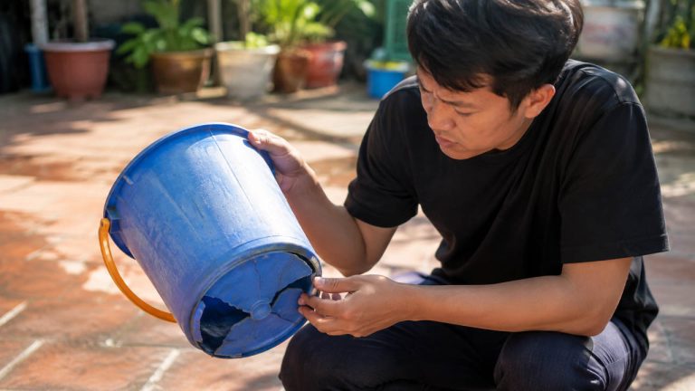 Mẹo bảo quản xô nhựa ngoài trời