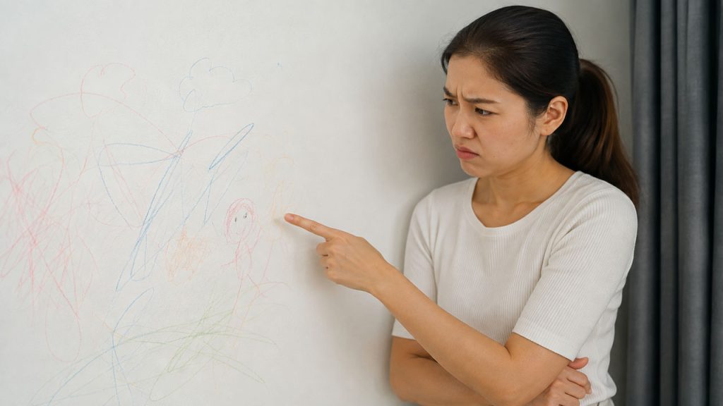 Mẹo làm sạch vết bút chì màu trên tường – 10 Cách tẩy sạch hiệu quả mà không làm hỏng sơn