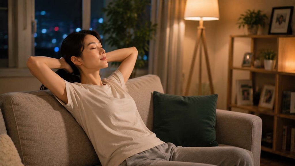 Thư giãn mắt trong lúc TV đang quảng cáo