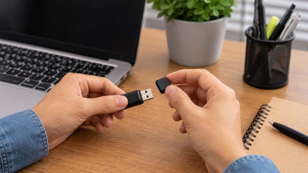 Rút USB và đậy nắp ngay sau khi sử dụng