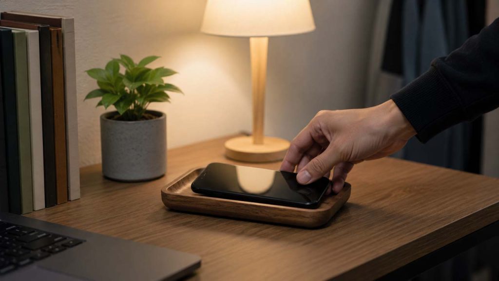 Tạo vị trí cố định để cất điện thoại