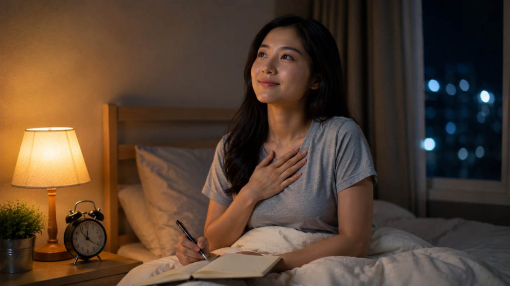 Thực hành lòng biết ơn giúp cải thiện tâm trạng trước khi ngủ
