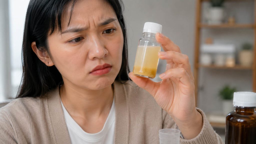 lang-can-tach-lop.jpg Thuốc dạng lỏng bị đục lắng cặn hoặc tách lớp bất thường