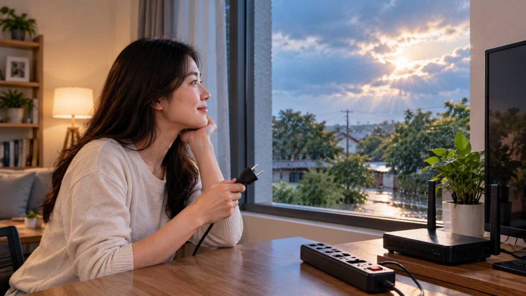 Chờ thời tiết ổn định trước khi cắm điện trở lại