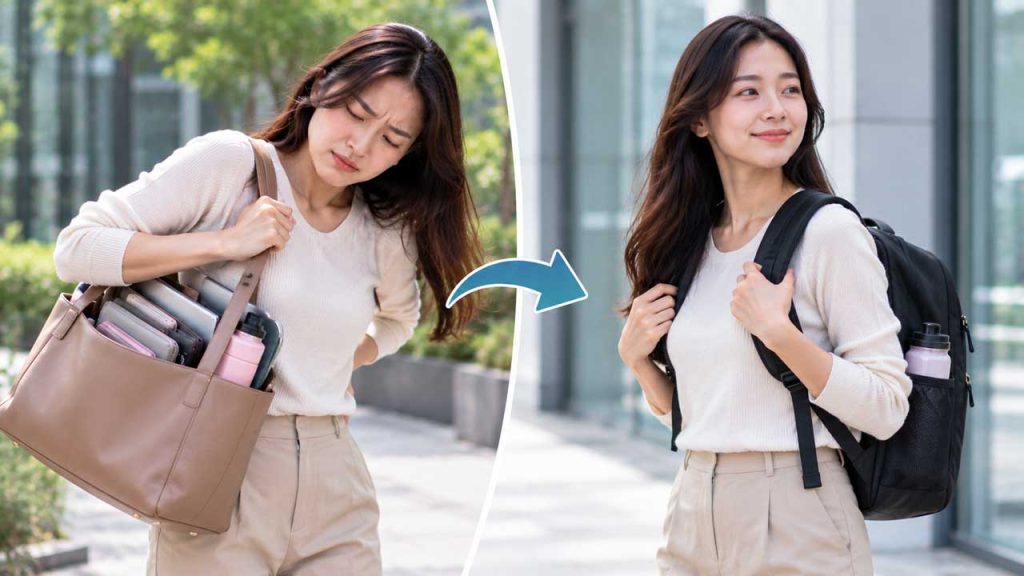 Chuyển sang balo hai quai khi cần mang nhiều đồ
