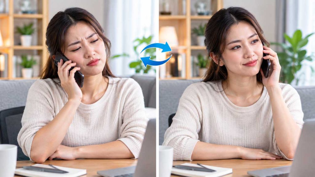 Đổi tay khi nghe điện thoại để hạn chế mỏi tay