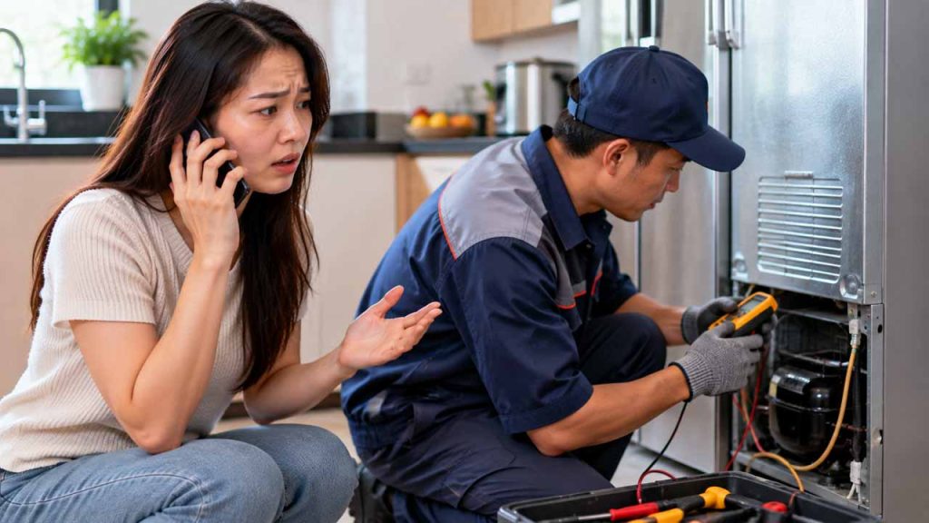 Gọi thợ điện kiểm tra thiết bị bị rò điện không rõ nguyên nhân