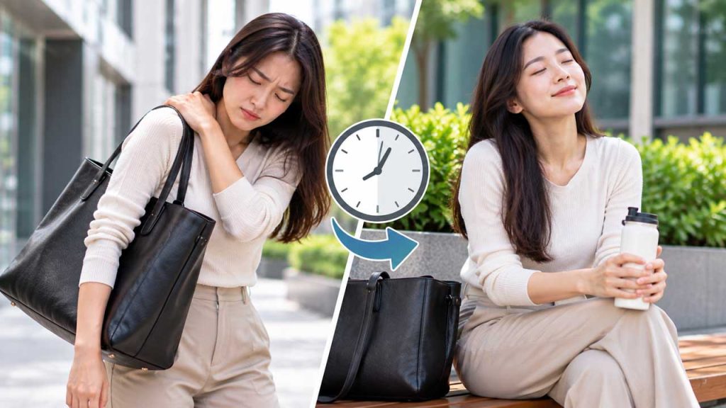 Hạn chế mang túi xách nặng liên tục trong thời gian dài