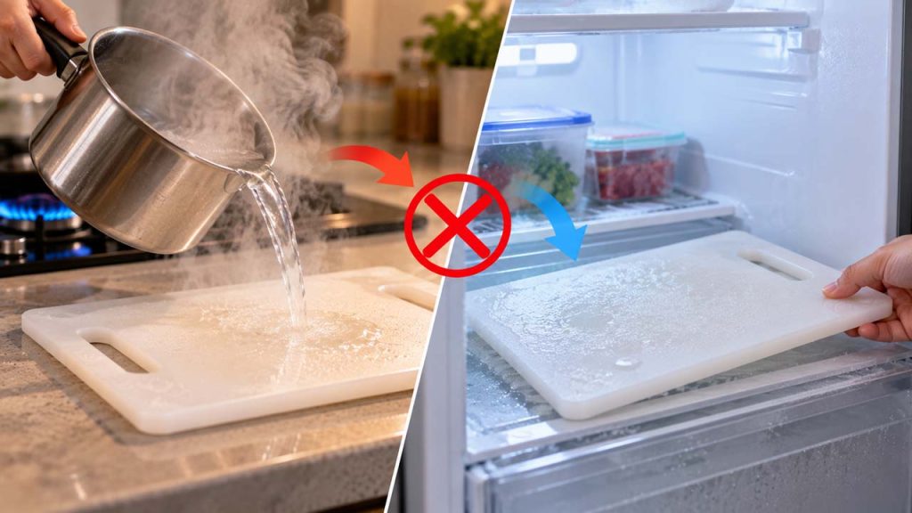 Hạn chế để thớt nhựa thay đổi nhiệt độ quá đột ngột