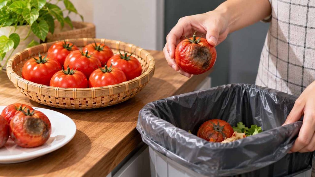 Không cố bảo quản cà chua đã có dấu hiệu hư hỏng