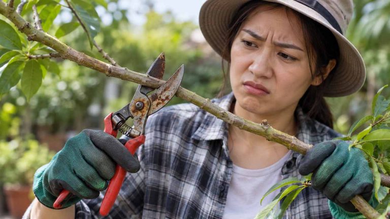 Mẹo bảo quản kéo cắt cành luôn bén