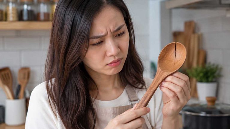 Mẹo bảo quản muỗng gỗ không bị nứt